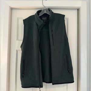 Filson Green Fleece Vest Medium